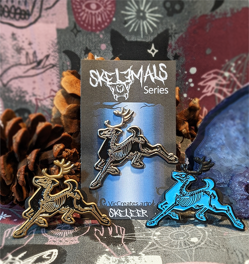 Skeleer Enamel Pins